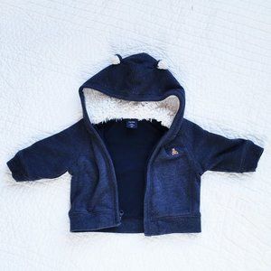 GAP Baby Hooded Bear Ear Sweatshirt Size 6-12 Mos